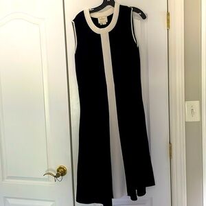 Kate Spade Fitted A-Line Navy Dress/White